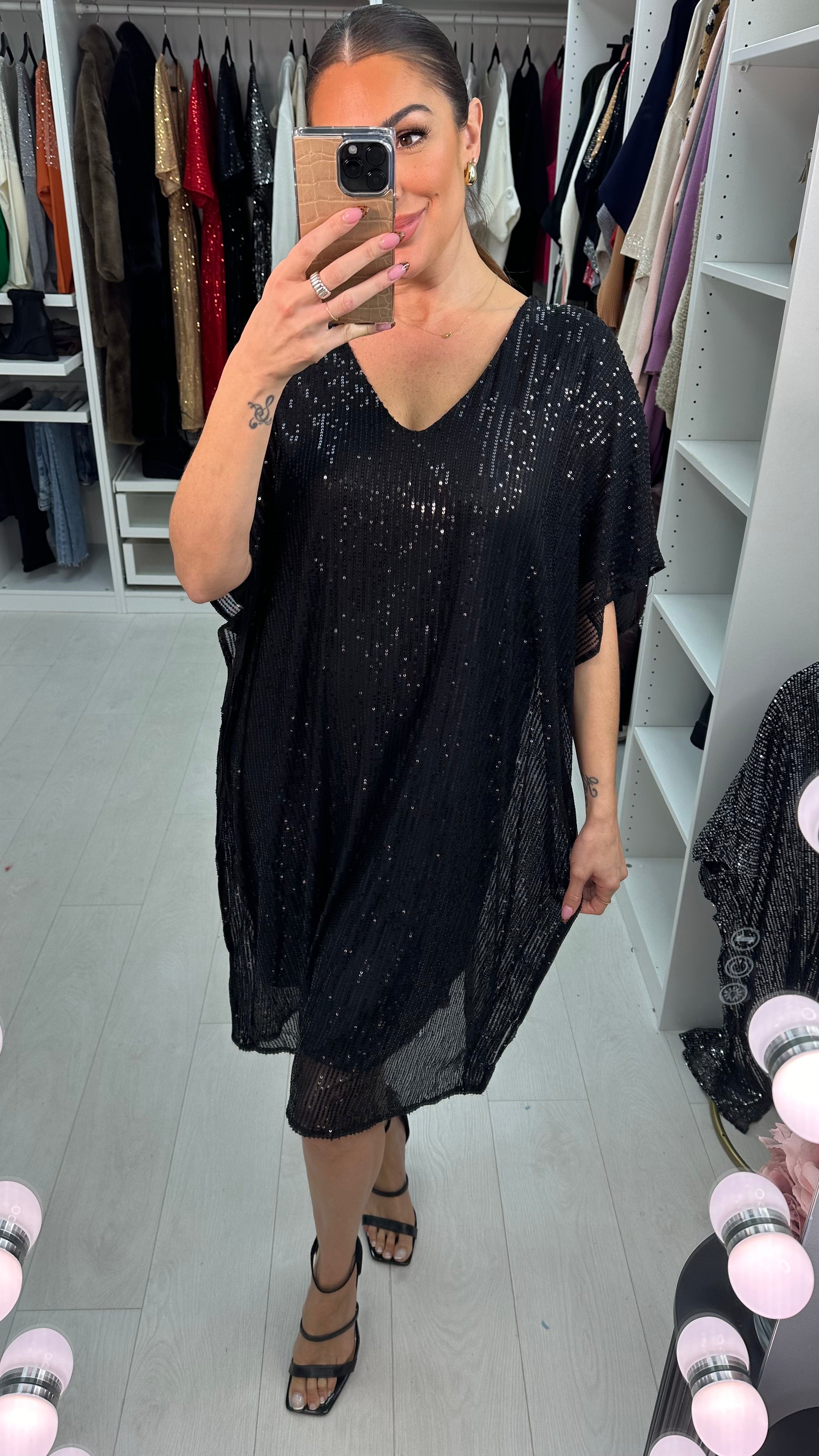 Zarah Sequin Loose fit Dress