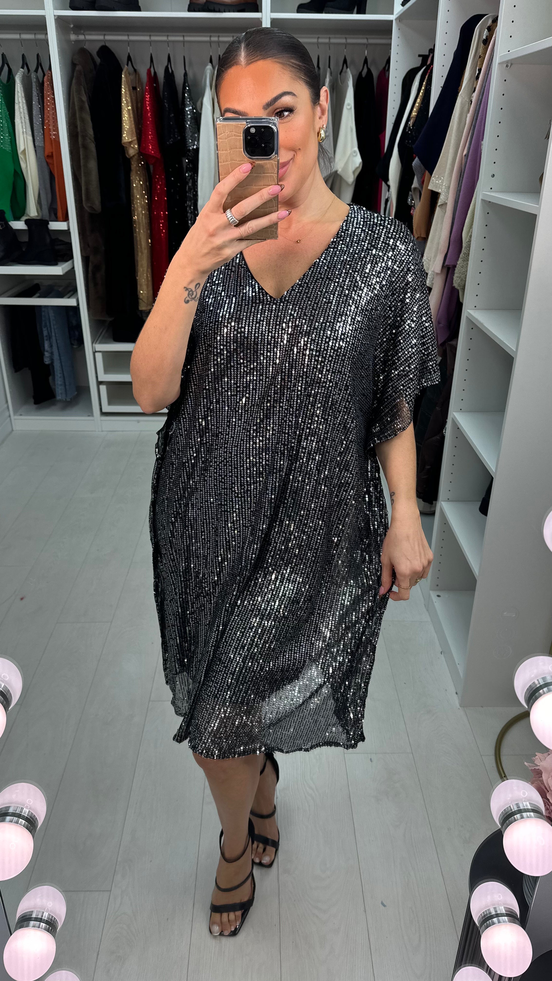Zarah Sequin Loose fit Dress