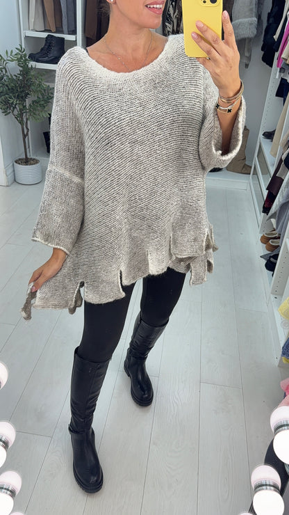 Kalia Asymmetric Loose Fit Jumper