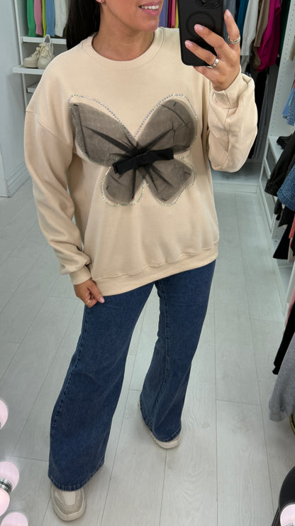 Madelyn Detailed Bow Crew neck Jumper