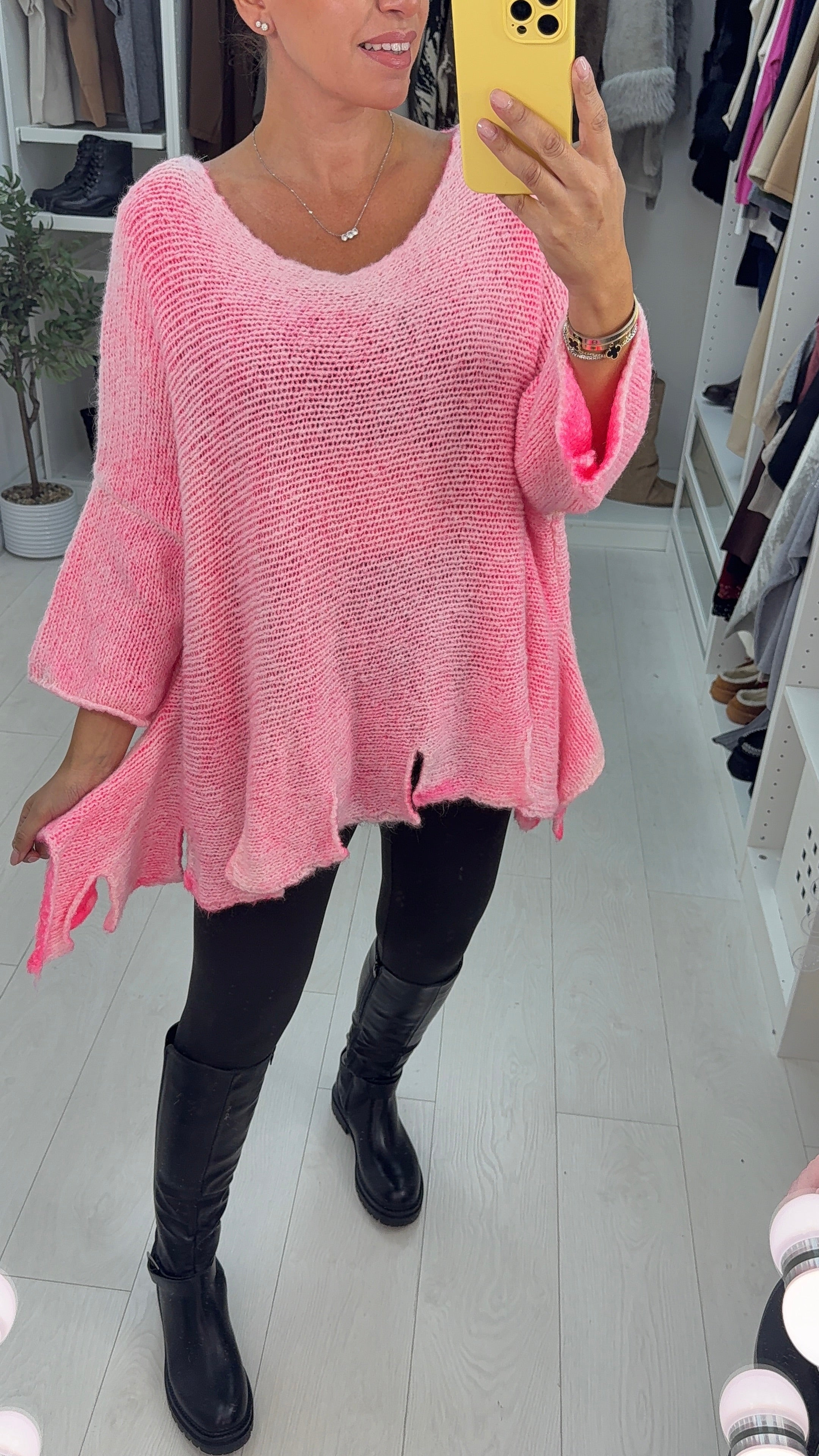 Kalia Asymmetric Loose Fit Jumper