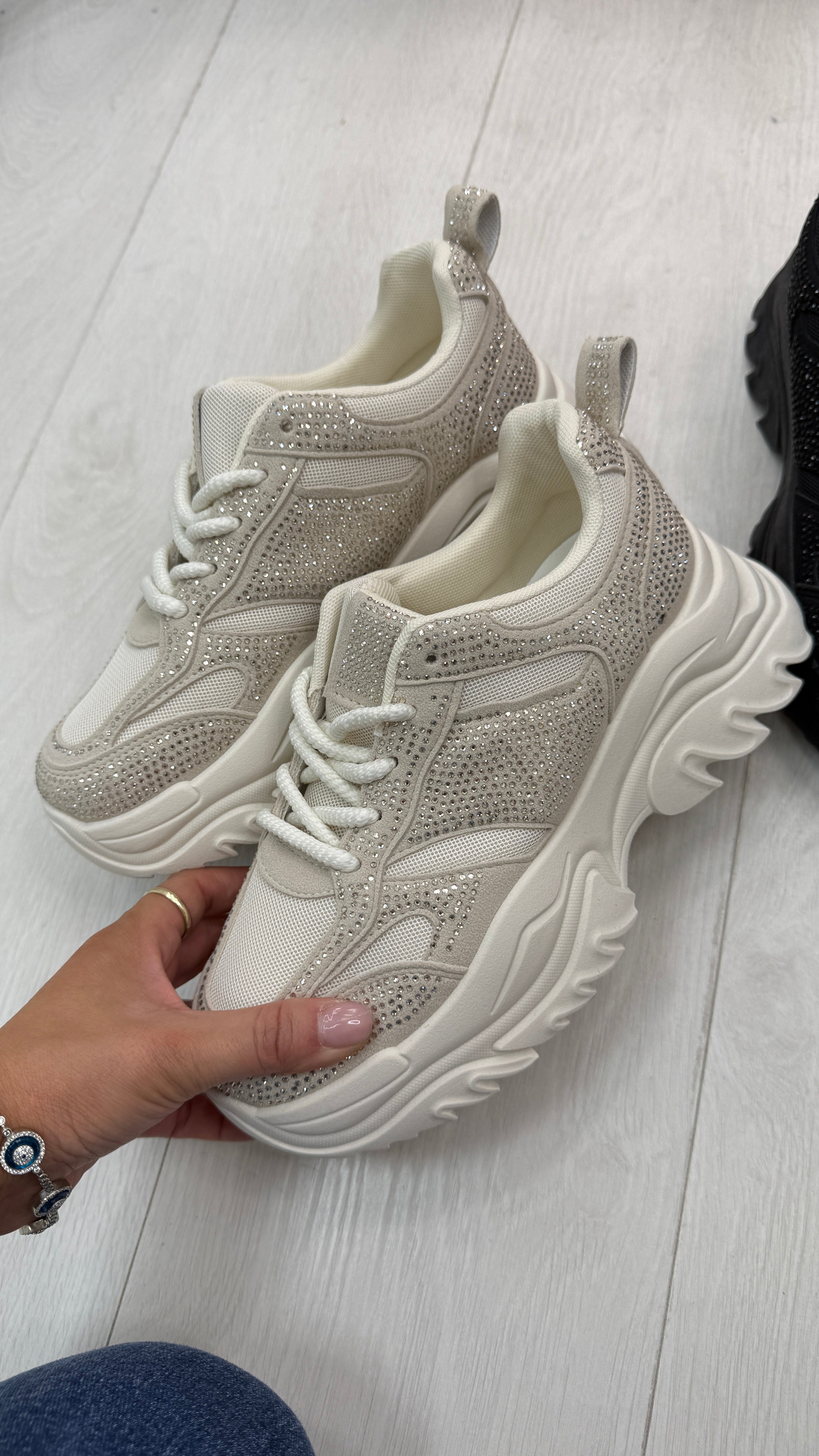 Camilo Diamante Detailed Chunky Platform Trainers