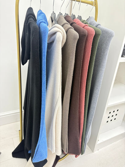 Elissia Super Soft Roll Neck Poncho Jumper