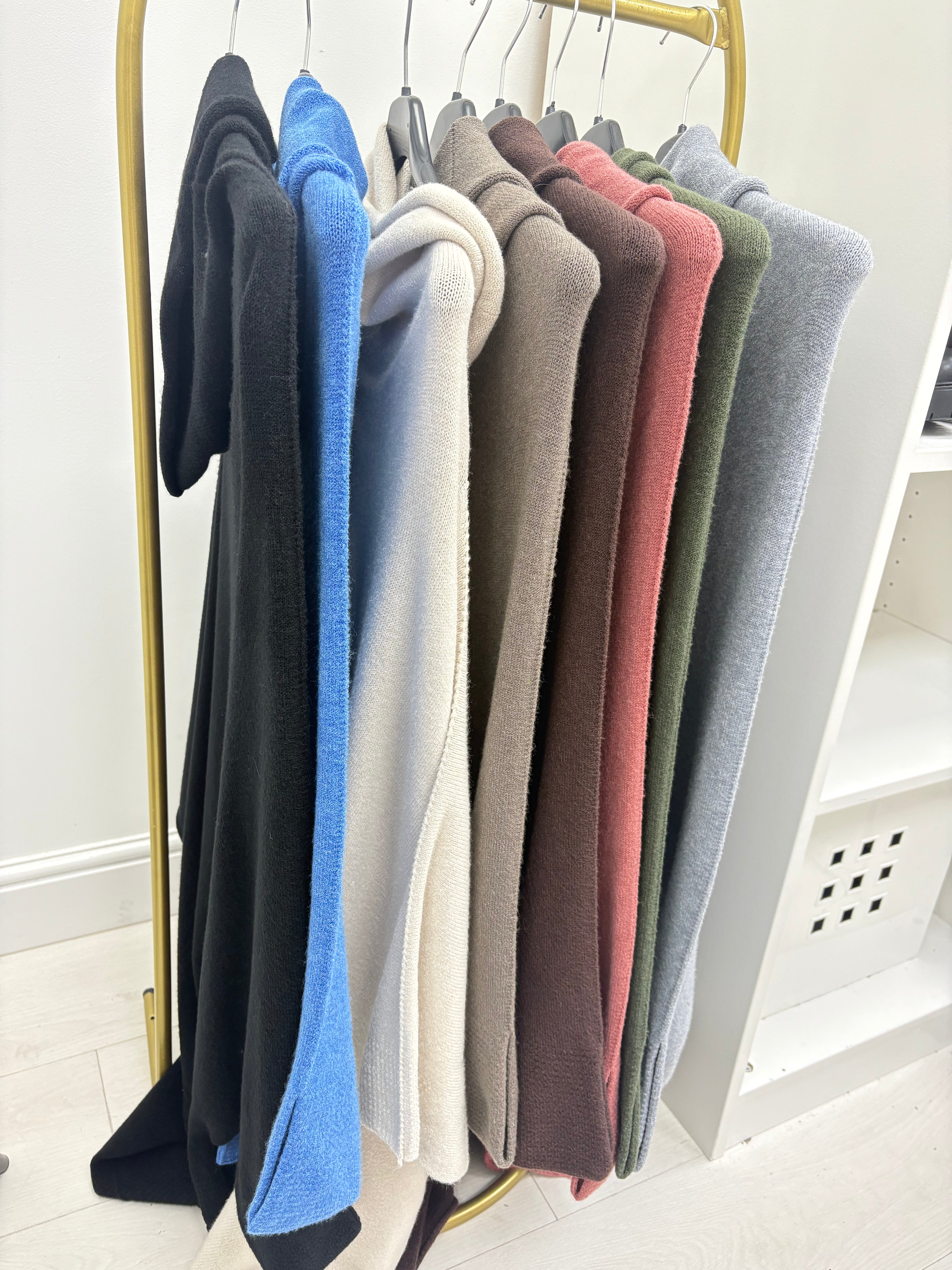 Elissia Super Soft Roll Neck Poncho Jumper