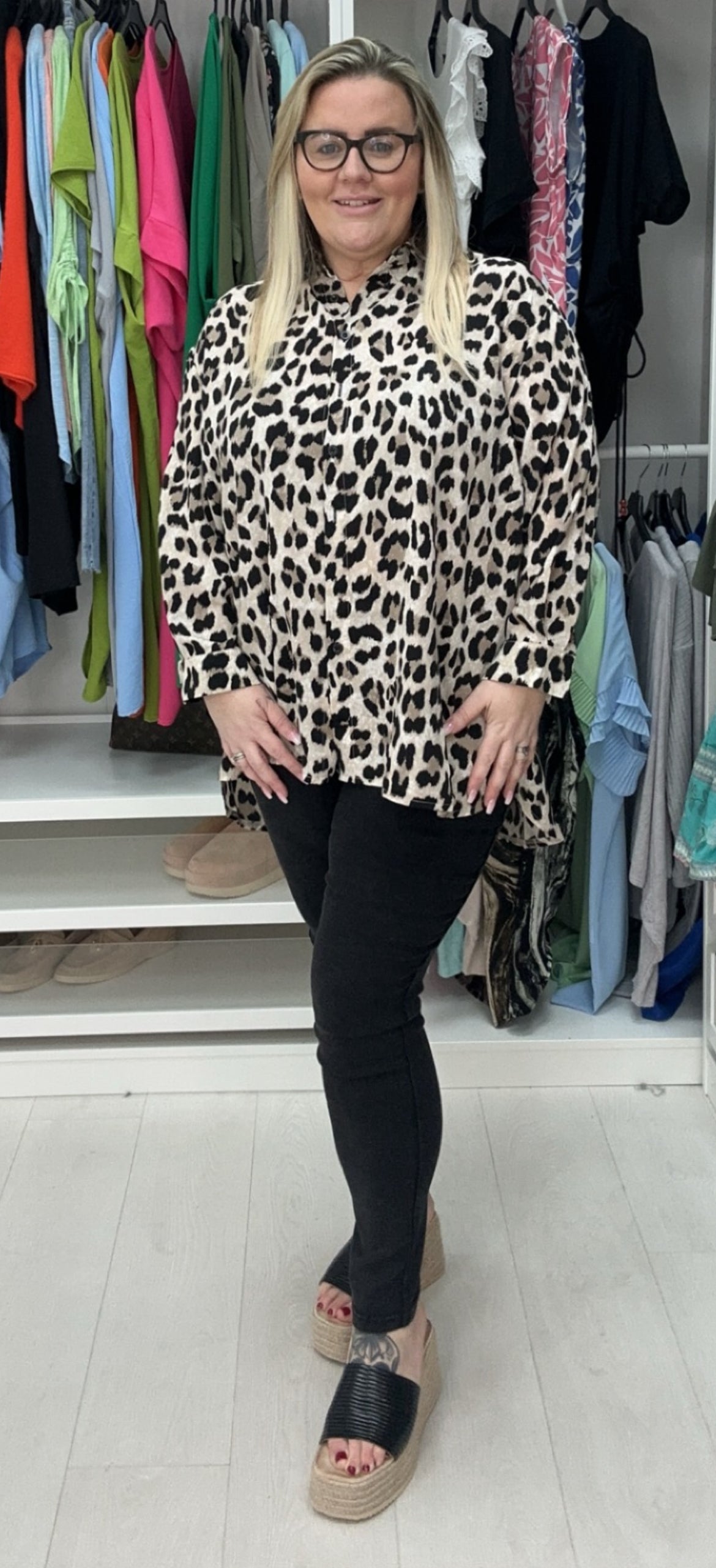 Julesy Leopard Print Shirt