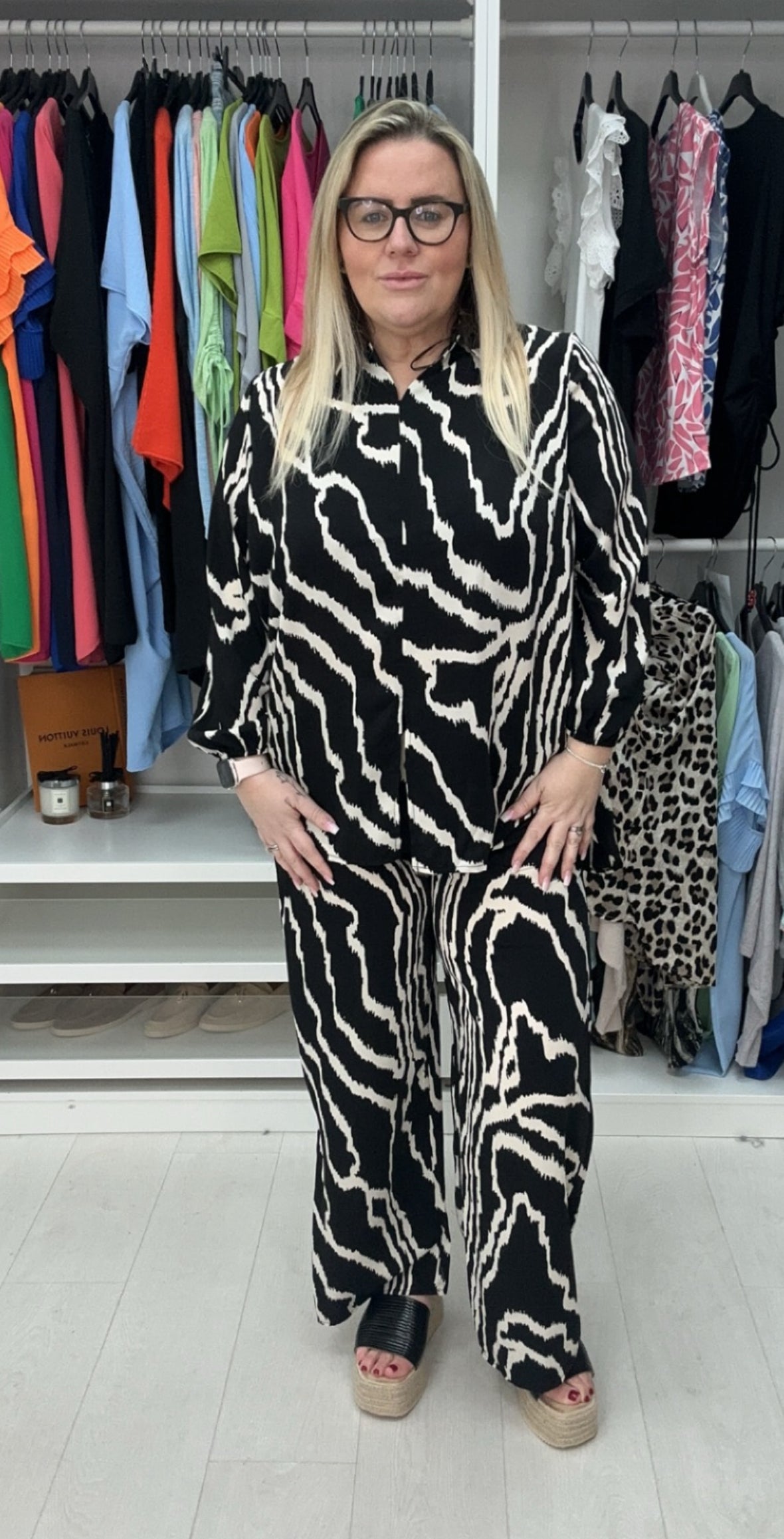 Jelly Abstract Blouse & Trouser Co-Ord