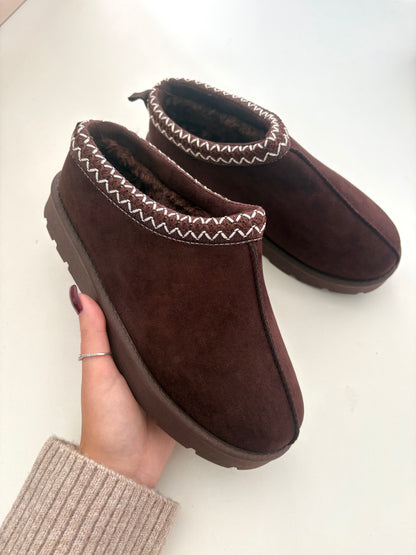 Louisa Faux Suede Mule Clogs