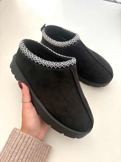 Louisa Faux Suede Mule Clogs