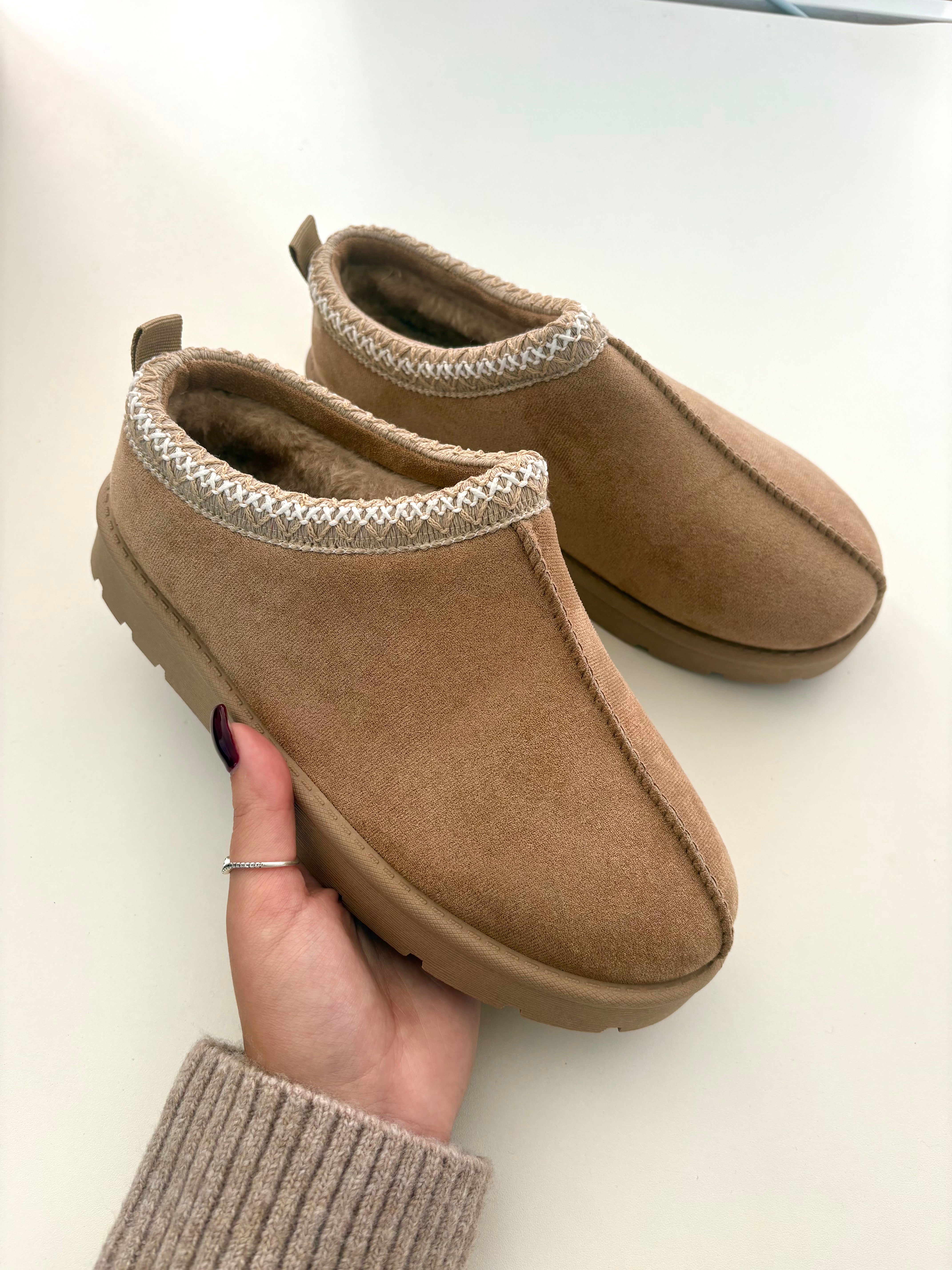 Louisa Faux Suede Mule Clogs