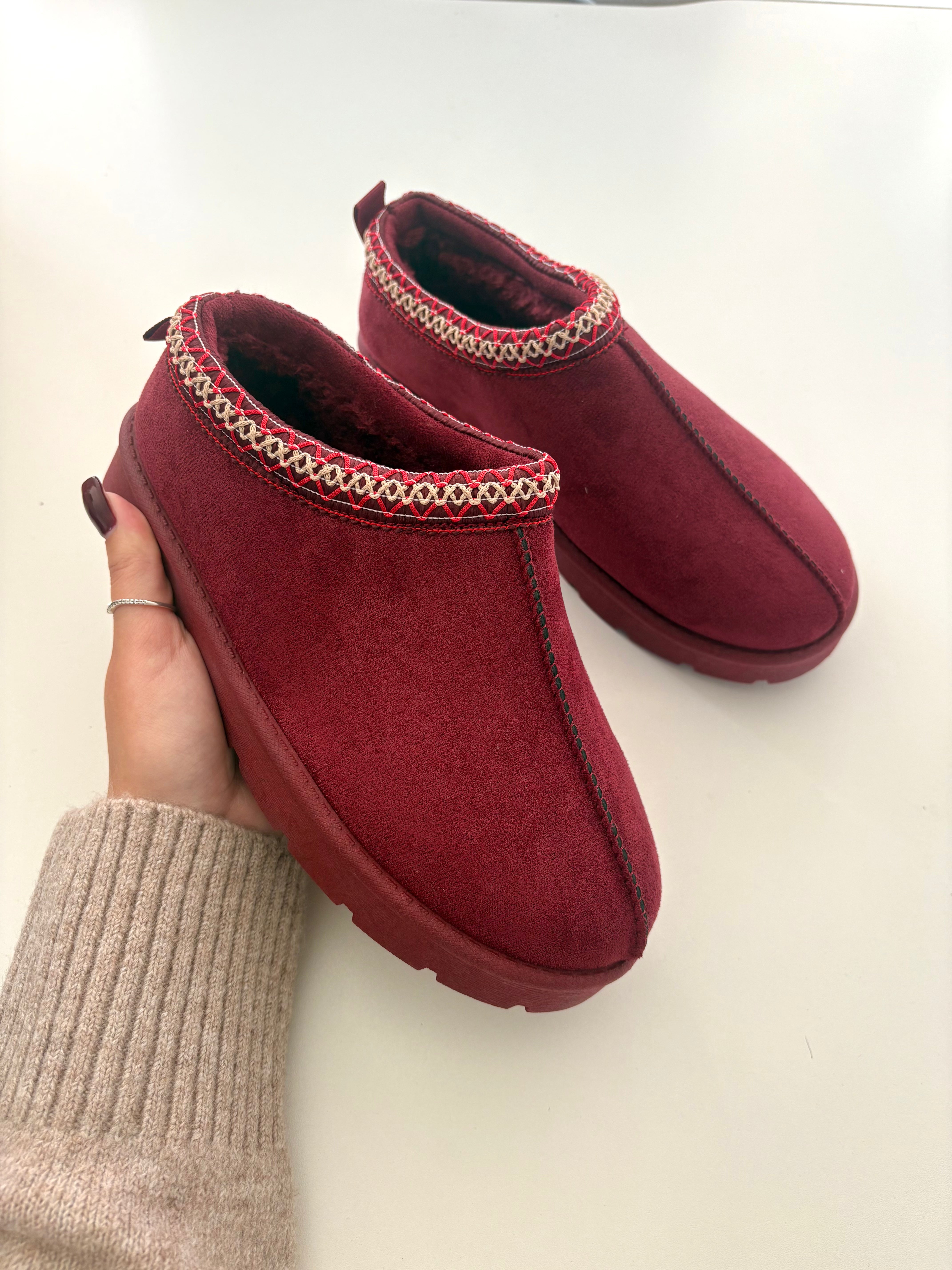 Louisa Faux Suede Mule Clogs