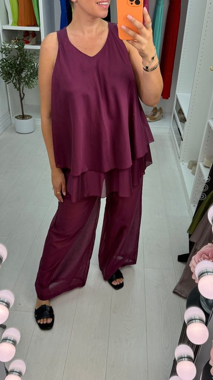 Gloria Plain Loose Fit Lightweight Co-Ord