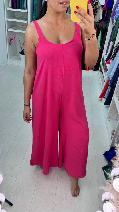 Zendaya Plain Wide Leg Jumpsuit