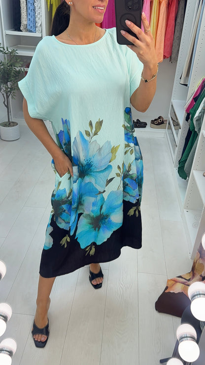 Quincie Floral Print Loose Fit Dress
