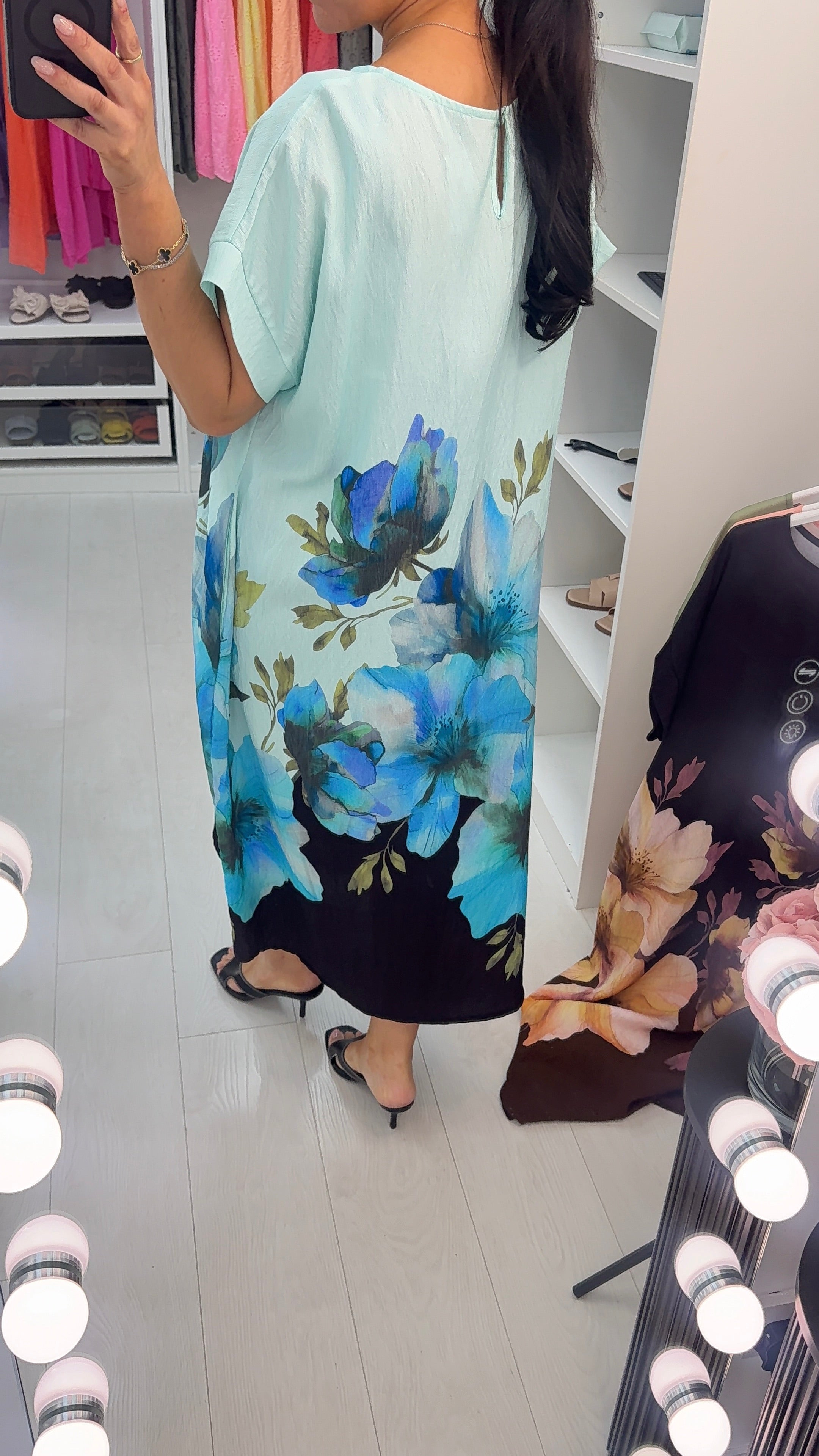 Quincie Floral Print Loose Fit Dress
