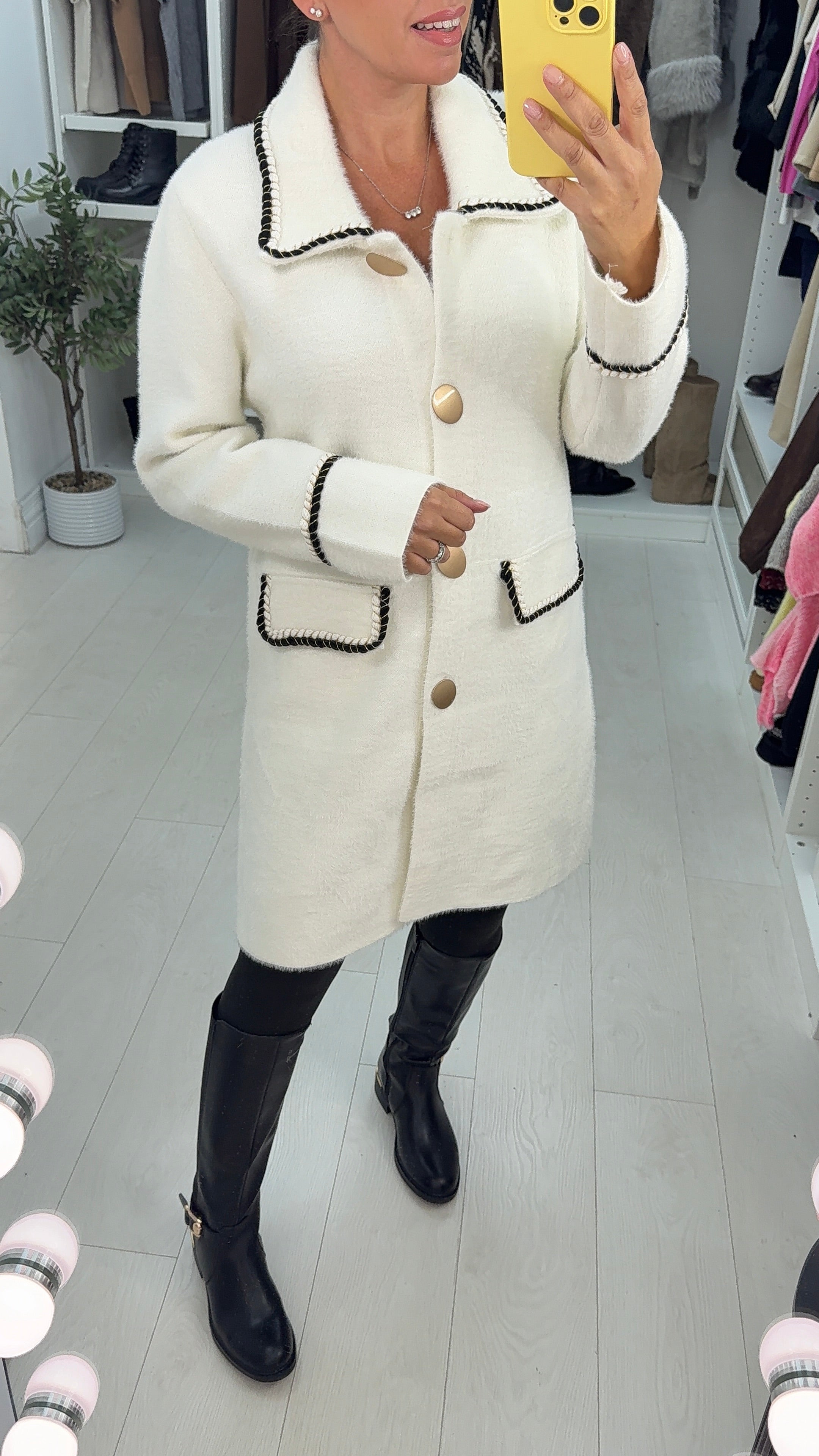 Katerina Super Soft Detailed Hem Cardi Jacket