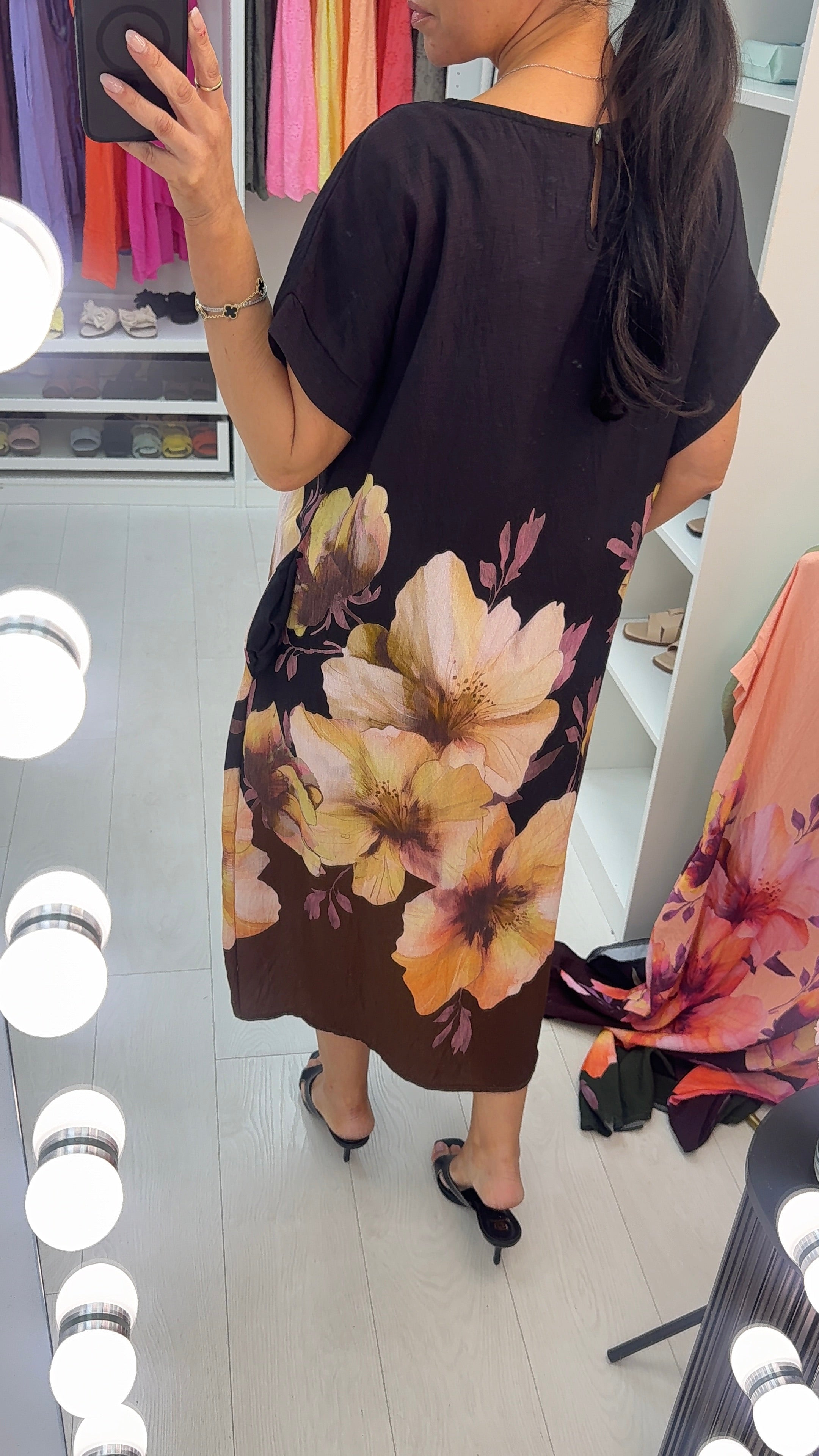 Quincie Floral Print Loose Fit Dress