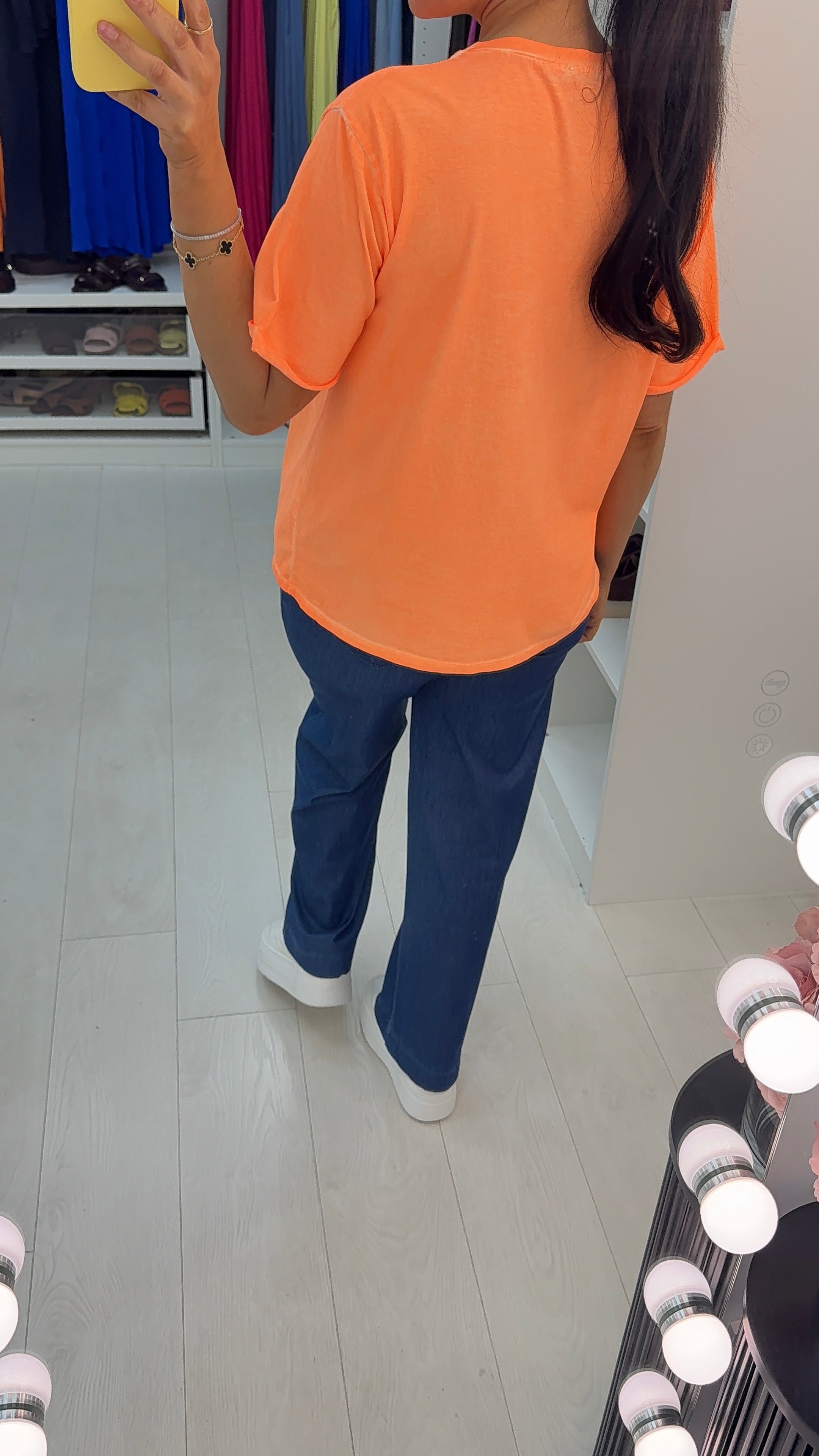 Rayne Plain Diamante Detail Short Sleeve T-Shirt