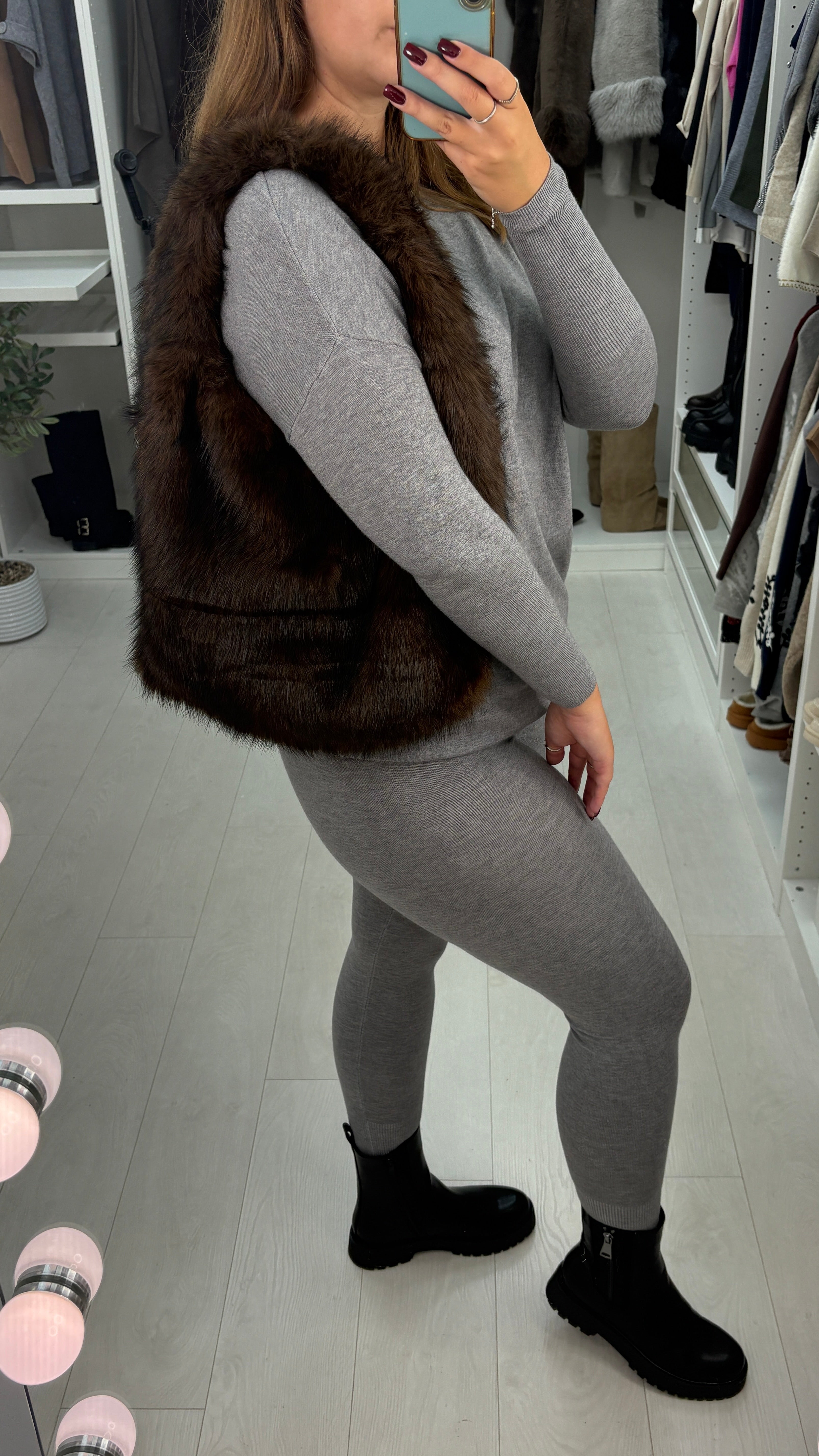 Sally Faux Fur Shoulder Bag
