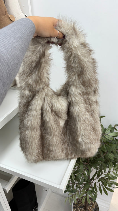 Sally Faux Fur Shoulder Bag