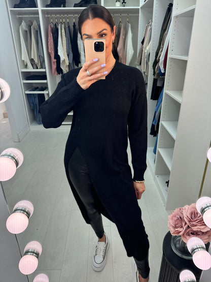 Jimena Longline Side Split Knitted Jumper