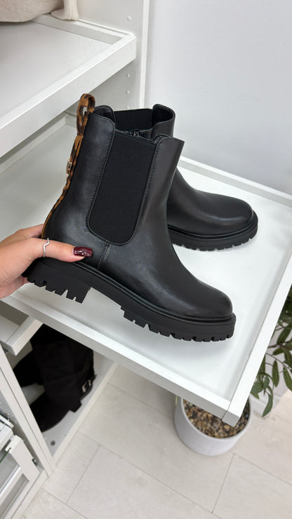 Harlow Faux Leather Chelsea Boots