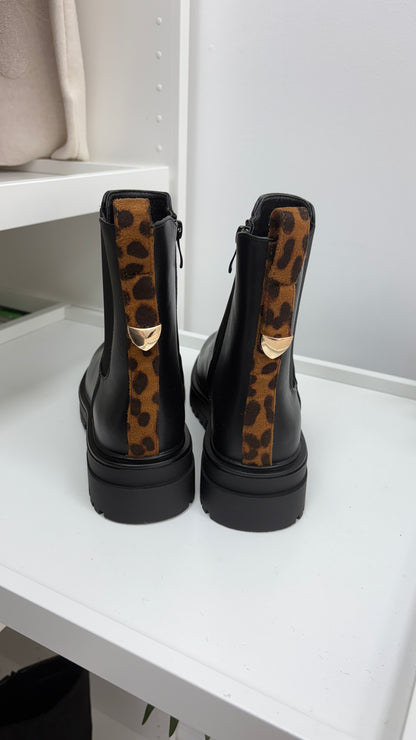 Harlow Faux Leather Chelsea Boots