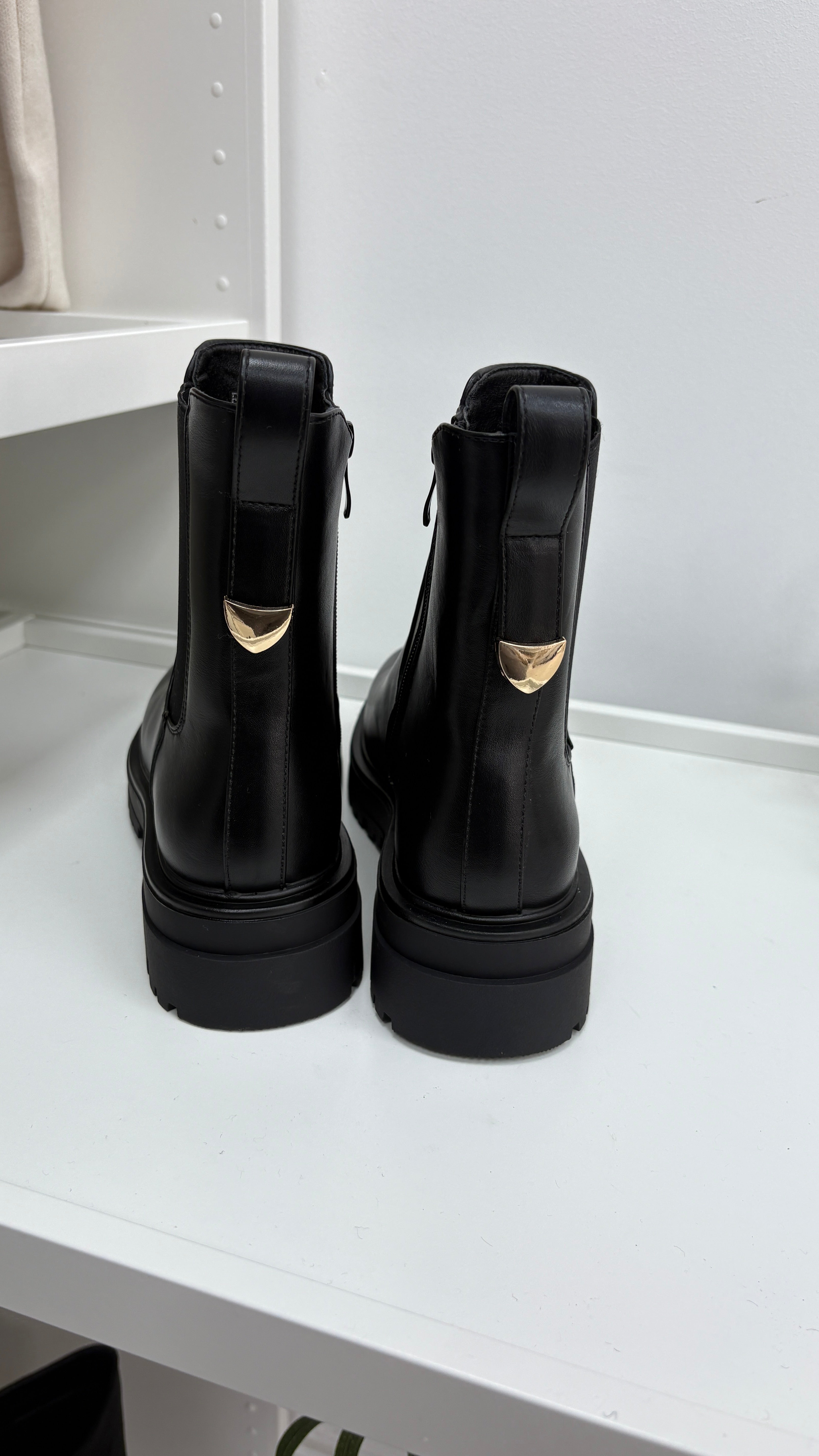 Harlow Faux Leather Chelsea Boots