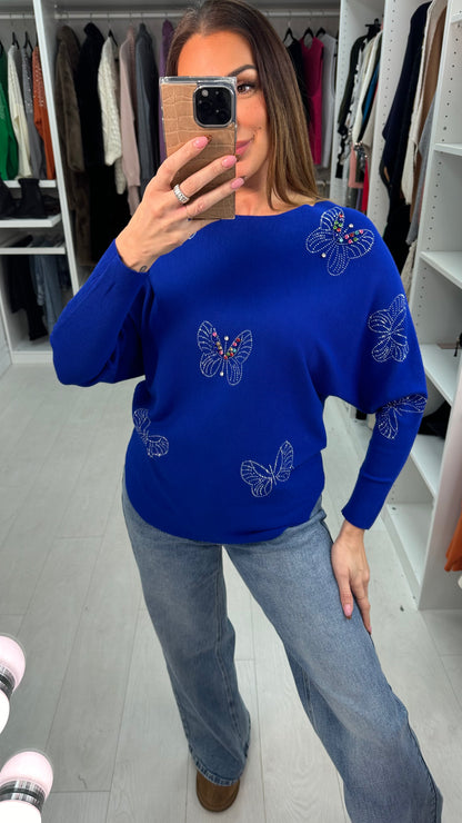 Soulla Embellished  Butterfly Detail Jumper