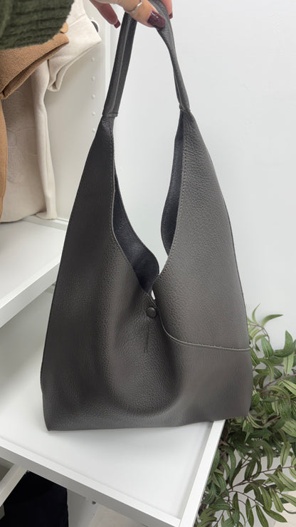 Dakota Faux Leather Lightweight Handbag