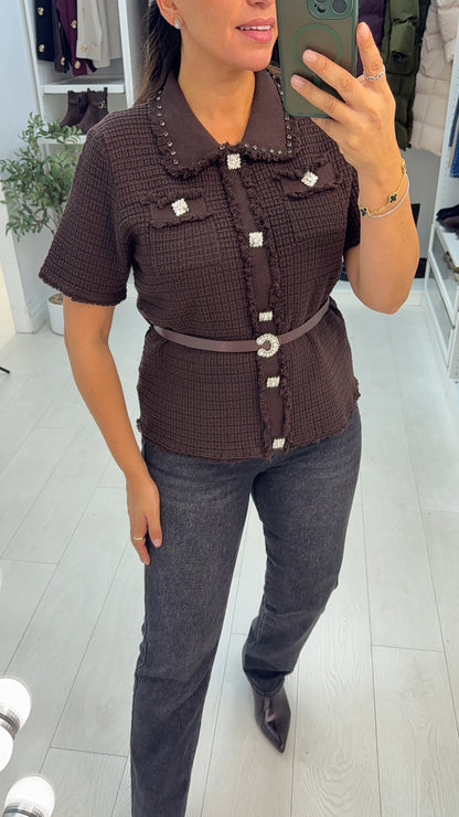 Juliana Belted Knit Jumper