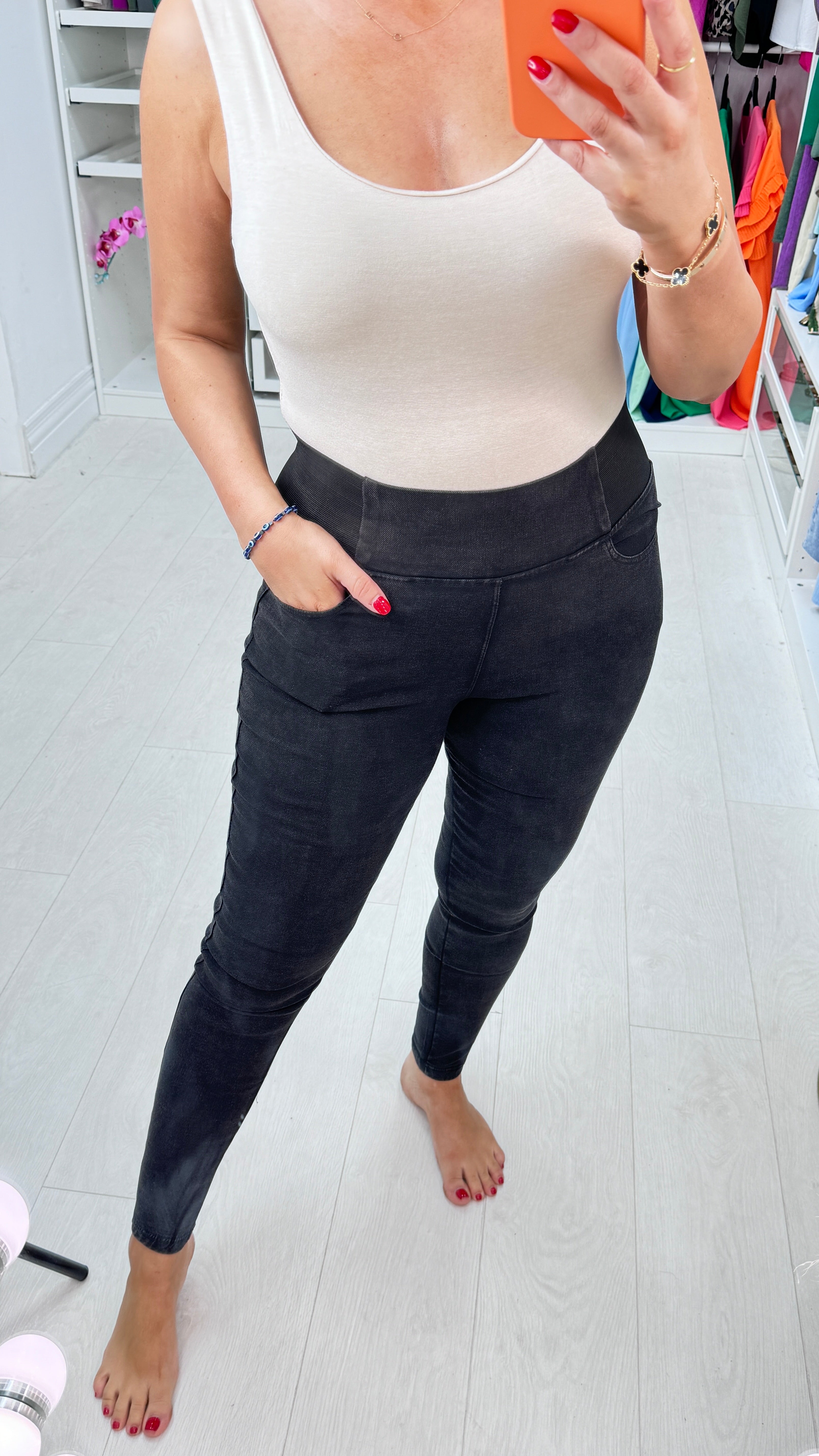 Cadiz High Waisted Magic Jeggings