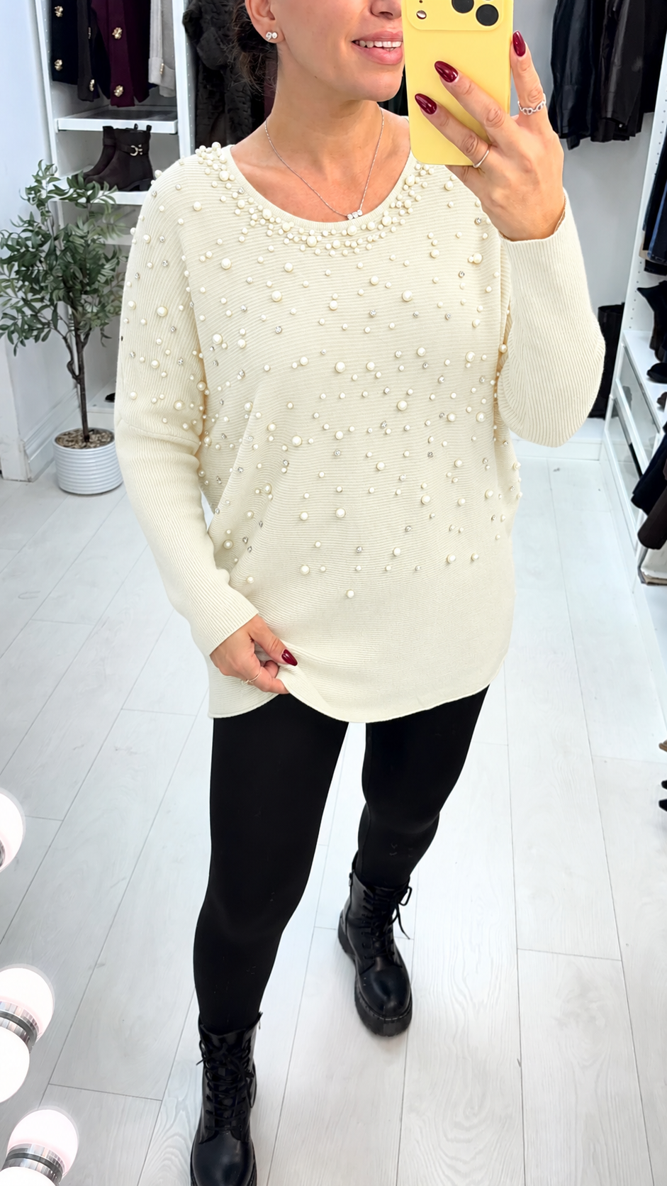 Hannah Pearl Embellished Jumper
