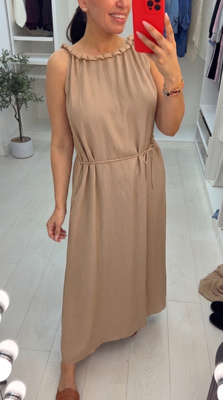 Kalista Plain Floaty Maxi Dress