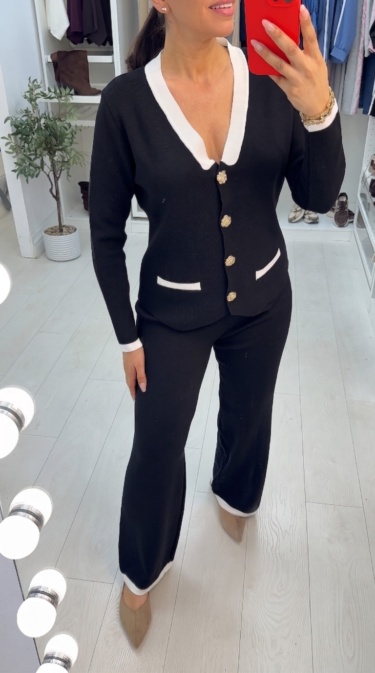 Ollie Colour Block Cardigan Co-Ord Set