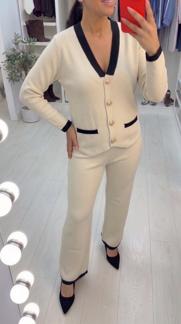 Ollie Colour Block Cardigan Co-Ord Set