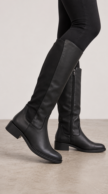 Isena Faux Leather Knee High Boots