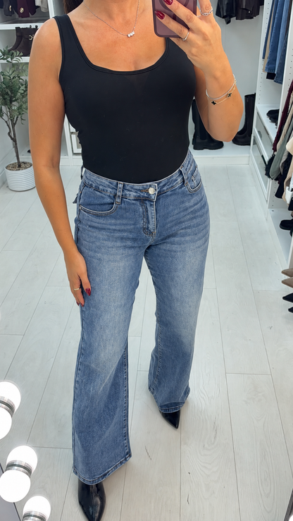 Ottilie High Waisted Wide Leg Jeans
