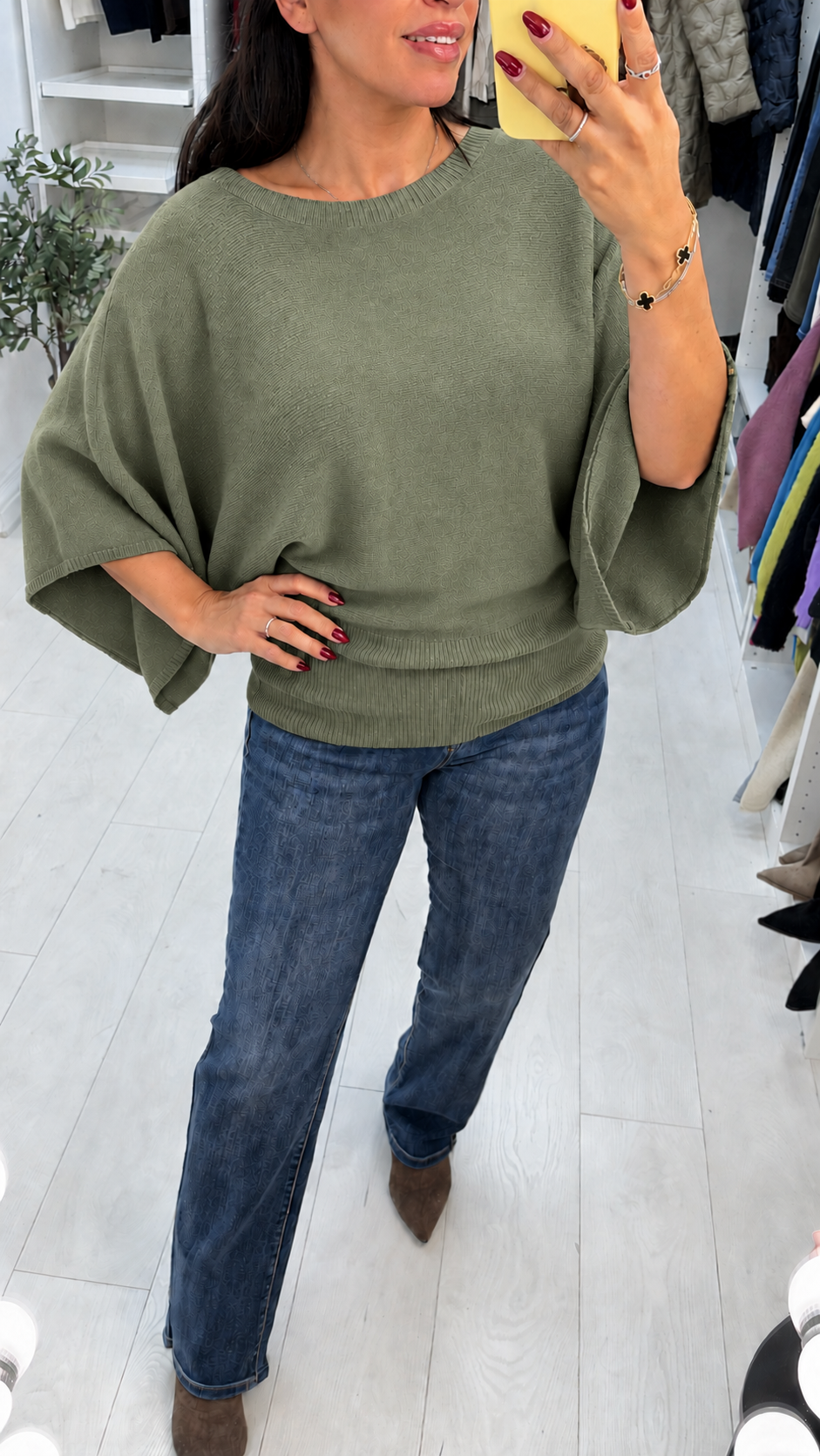 Jennay Plain Batwing Jumper