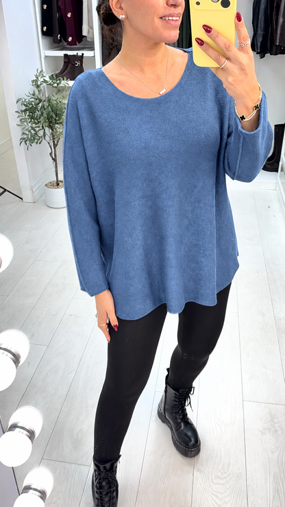 Adela Plain Loose Fit Jumper