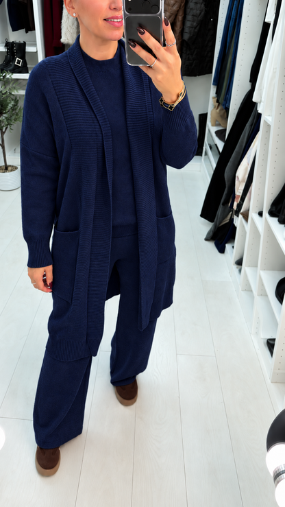 Sinead Plain Knit 3 Piece Loungewear Set