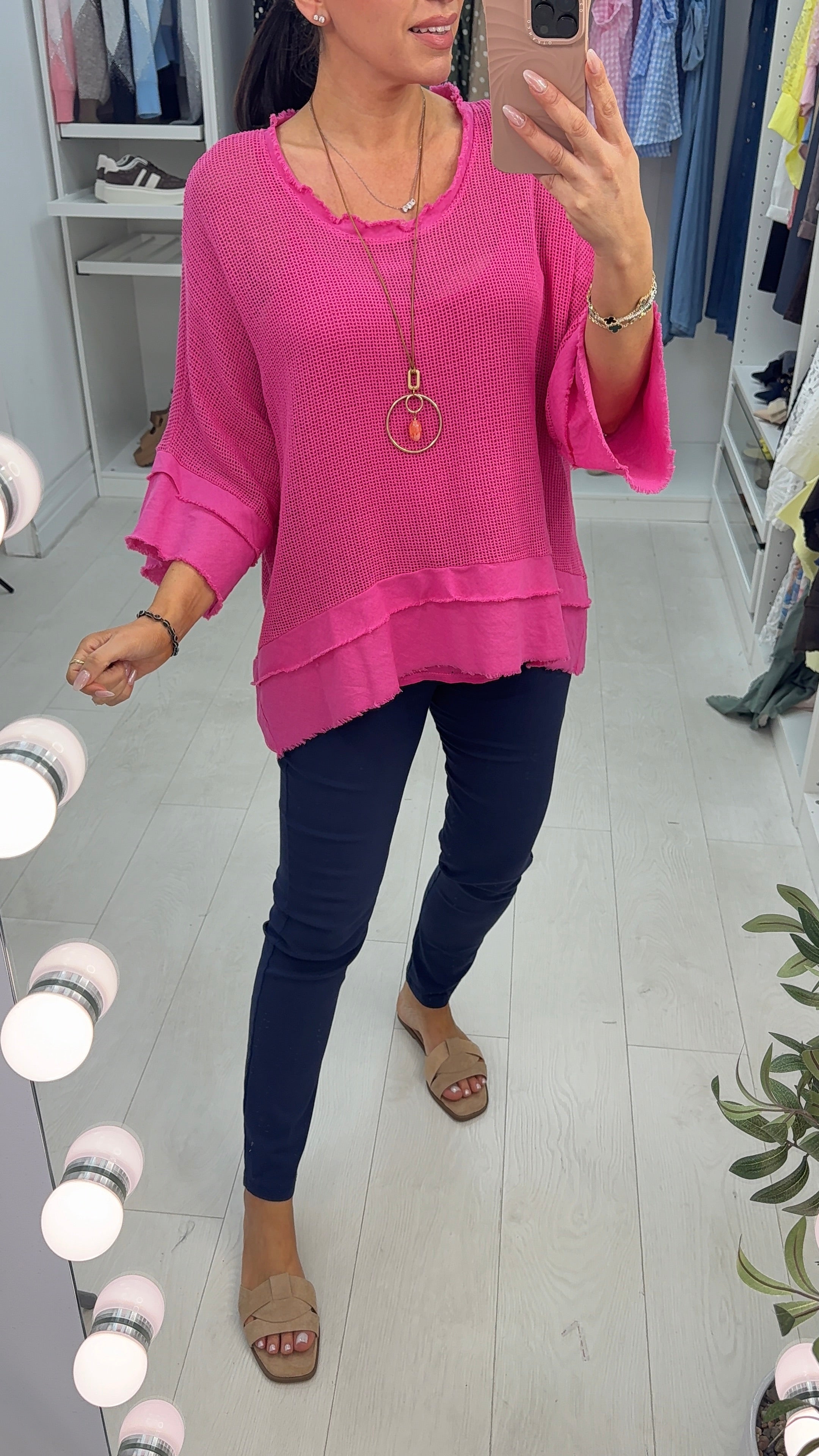 Fiorinda Crochet 2 Piece Necklace Oversized Top