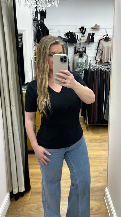 Evianna Plain Short Sleeve Jumper