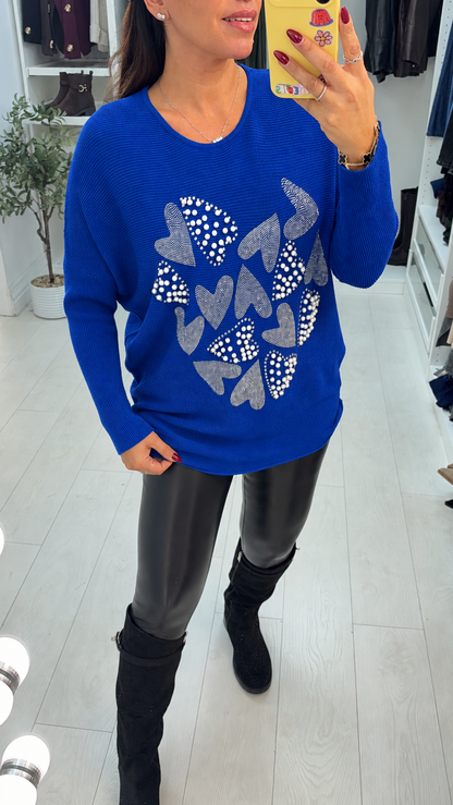 Herley Embellished Heart Detailed Jumper