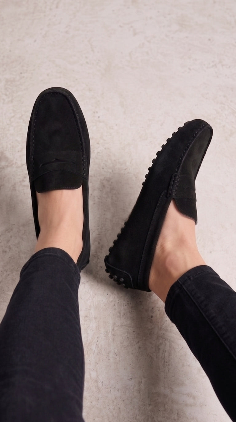 Lindy Faux Suede Loafers