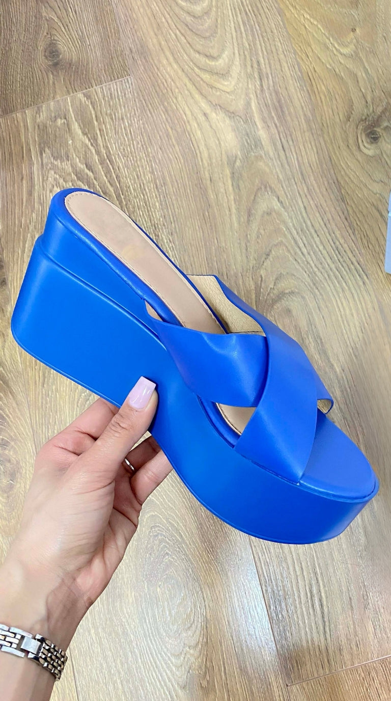 Maldives Cross Strap Platform Sandal