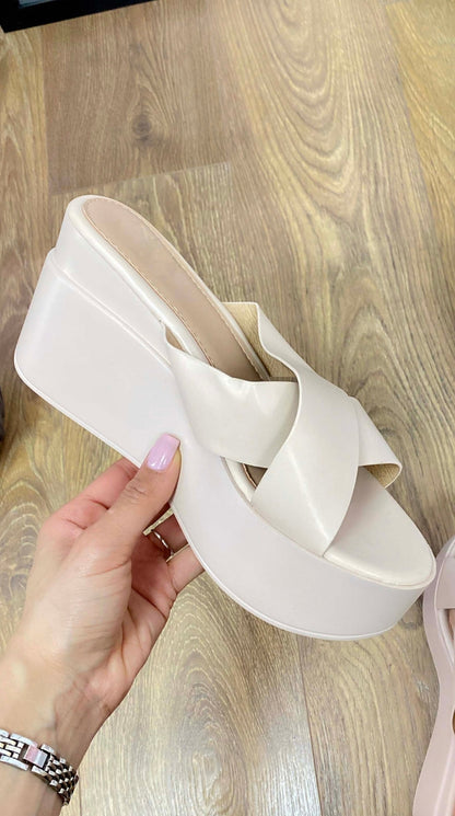 Maldives Cross Strap Platform Sandal