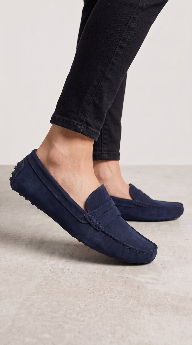 Lindy Faux Suede Loafers