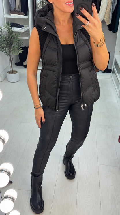 Nazira Padded Hooded Gilet