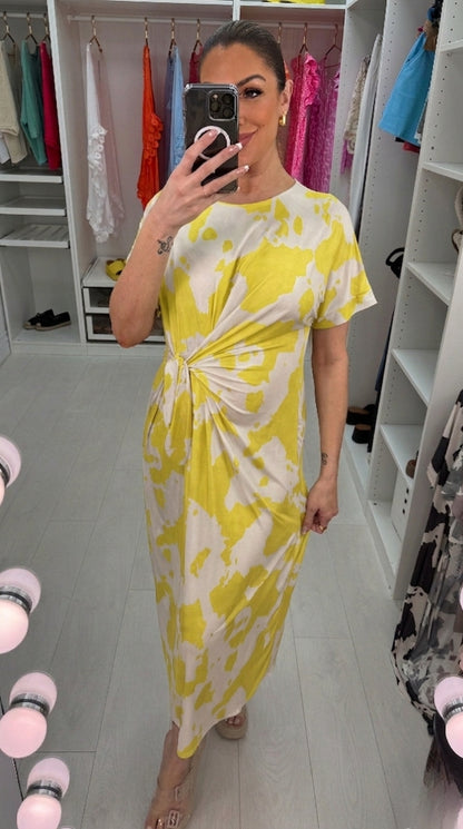 Naya Tie Front Midi Dress