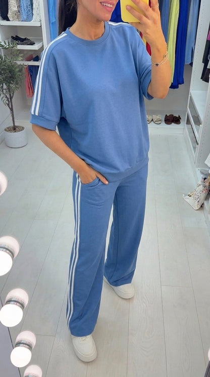 Lucy Loose Fit Side Stripe Detailed Loungewear Set